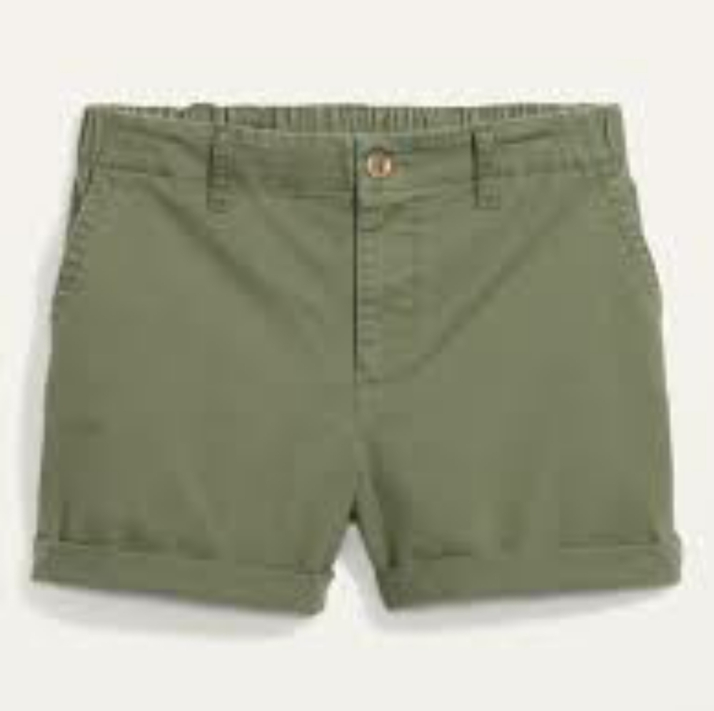 Old Navy Forest Green Chino Shorts